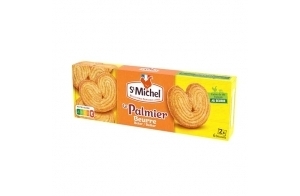 ST MICHEL - Le Palmier au Beurre - Fin & Croustillant - 2 Sachets de 6 Biscuits - 87g