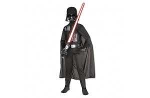 RUBIE'S STAR WARS Officiel - Costume Dark Vador - Taille 11-13 Ans - Déguisement Officiel Star Wars avec Combinaison, Cape, Masque et Ceinture - Pour Hallowwen, Carnaval, Cadeau Noël