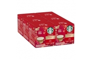 STARBUCKS Toffee Nut Latte by Nescafé Dolce Gusto, Torréfaction Ambrée, Capsules de Café 6 x 12 (72 Capsules, 36 Tasses)