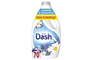 ARIEL Dash 2en1 Lessive Liquide, 70 Lavages, Lavande Et Camomille, Avec une Touche de Fraîcheur Lenor, Technologie Ultra Nettoyante Et Fraîcheur Longue Durée, Fabriqué en France