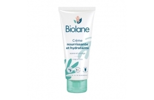 BIOLANE – Creme hydratante visage et corps - Bébé - Apaise et Protège la peau - 98% d'origine naturelle - 100 ml - Fabriqué en France
