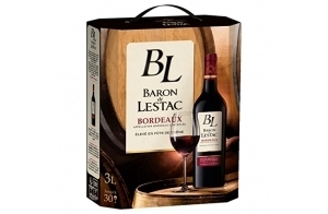 BARON DE LESTAC – Vin Rouge (3L) – AOP Bordeaux – Bag in Box