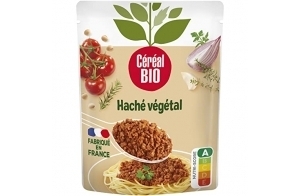 Céréal Bio Haché Végétal façon Bolognaise au Soja - Sachet Micro-ondable, Rapide à Réchauffer - Végan et Bio - 250g - 206462