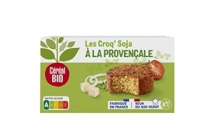 Céréal Bio Croq'Soja à la Provençale - Végan et Bio - Simple et Rapide à Réchauffer - 200g (2 x 100g) - 189727