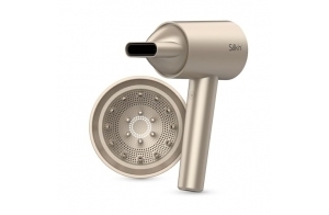 Silk'n Sèche-cheveux I SilkyAir Pro I Sèche-cheveux à moteur avec flux d'air concentré et technologie Hydra Ionic I Comprend 2 accessoires, un tapis et un étui de voyage, 1600 Watt, Beige