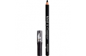 BOURJOIS - Crayon Khôl & Contour 01 Noir-issime & Taille Crayon - 2en1 Khôl & Liner - Couleur Intense - Longue Tenue 12h - Testé Ophthalmologiquement