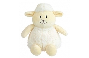 024033s Peluche Bouillotte Mouton avec Micro Perles d'argile +/- 19 cm