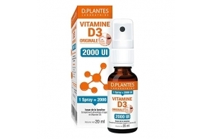 D plantes D.Plantes - Vitamine D3 2000 UI - Huile - Spray - 20ml