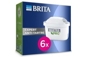 BRITA Cartouche Filtre Eau Robinet MAXTRA PRO Expert anti-tartre Pack de 6 - Recharge originale pour carafes filtrantes BRITA spéciale boissons chaudes (protection tartre & appareil ménager renforcée)