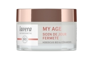 lavera MY AGE Soin de jour Fermeté - Crème de jour contre la pigmentation - pour peaux matures - donne tonus & élasticité - vegan - Naturkosmetik - 50 ml