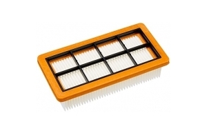 Kärcher 6.415-953.0 Filtre plissé Plat Accessoire pour Les aspirateurs AD 3200, AD 3 Premium et AD 4 Premium, Orange, Blanc