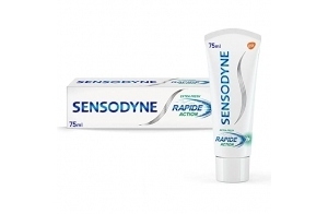 Sensodyne Dentifrice Rapide Action, Pour Dents Sensibles, Goût Mentholé, 75 ml