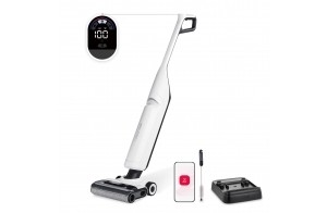 roborock flexi Pro Humides & Sèches Aspirateur Balai sans Fil 17,000Pa, Aspirateur Laveur FlatReach™ avec un Projecteur, Nettoyage Bord à Bord, Rouleau Autonettoyant & Séchage Automatique