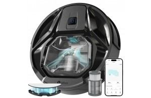 Lefant M320 Aspirateur Robot, 6000Pa d'Aspiration, Évitement Précis des Obstacles, Détection de Tapis, Zones Interdites, Idéal pour Les Poils d'animaux, Cheveux et Sols Durs Tapis, Contrôle App/Alexa