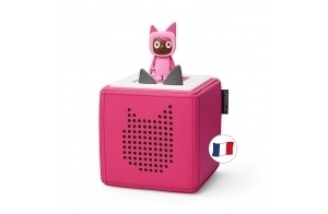 tonies Mon Premier Coffret Toniebox Rose + 1 Figurine Tonie Créatif, boîte à Histoire et Musique pour Enfant 3 à 7 Ans, conteuse d'histoire Robuste & Facile à Utiliser avec Figurine à Collectionner