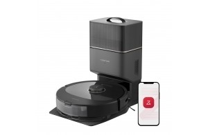 roborock Q8 Max Plus Aspirateur Robot avec Brosse DuoRoller, Robot Aspirateur Laveur avec Station 5500Pa, Robots Aspirateurs avec Navigation LiDAR, éVitement des Obstacles, Cartographie Multi-Niveaux