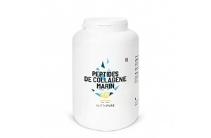 Nutripure | Collagène Marin Sauvage en Poudre | Complément Alimentaire Articulations, Soin des Cheveux & Ongles, Peau | Collagène Marin Hydrolisé | Pot 1,2KG | 4 mois | Goût Citron | Made in France