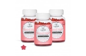 Lashilé Beauty - Complément Alimentaire - Pousse accélèrée, Croissance & Fortification des cheveux - Good Hair Vitamines - Made in France - Biotine, Zinc Vitamine B8, C, B6 - Cure 3 Mois 180 Gummies