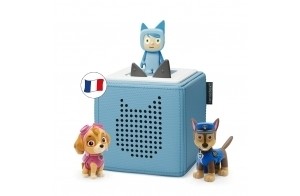 tonies Coffret Toniebox Mission avec La Pat'Patrouille Bleu, 2 Figurines Stella & Chase + 1 Créatif, boîte à Histoire et Musique pour Enfant 3-7 Ans, conteur d'histoire Robuste & Facile à Utiliser