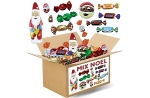 Assortiment de Chocolats de Noël | Kinder SCHOKOBONS, CELEBRATIONS, Papillotes REVILLON, Bouchées Praliné, Sujets de Noël | 900 grammes de Gourmandises à Partager à Noël