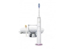 Philips Sonicare DiamondClean Smart 9400 - brosse à dents électrique, brosse à dents électrique avec application, capteur de pression, détection de la tête de brosse, blanc, modèle HX9917/88
