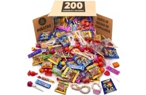 Mega Pack 200 Bonbons, Confiseries et Candy Cia&Co · Pour Piñatas, Fêtes d'Enfants, Noël, Halloween · Jusqu'à 20 Sacs d'Anniversaire · Chaque Pièce Emballée Individuellement