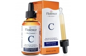 60 ml Bio Sérum Visage à la Vitamine C, Acide Hyaluronique Pur, Vit. E, B5 et Niacinamide. Anti-Rides, Anti-Taches, Anti-âge et Hydratant. Soin Visage Vegan & Cruelty Free.Testé Dermatologiquement