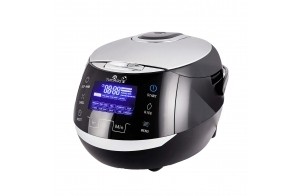 Yum Asia Sakura Cuiseur à riz avec bol en céramique et logique floue avancée, (8 tasses, 1,5 litre), 6 fonctions de cuisson du riz, 6 fonctions multicuiseur, écran LED Motouch, 220-240V