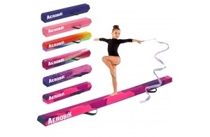 Aerobik® Poutre de Gymnastique Pliable Violette pour Enfants et Adultes | Transportable avec Sac de Transport | Rigide, Légère, Antidérapante | 3 Couches Revêtement Soft Touch | OriginalCup