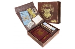 Harry Potter Papeterie, Coffret Papier à Lettre, Carnet, Stylo Baguette, Stickers, Enveloppes, Idée Cadeau Fille Garcon + Boite Souvenir