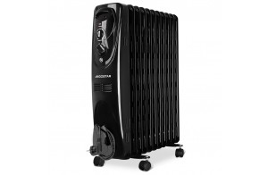 Aigostar Tummie– Radiateur à Bain d’huile Portable. 2300 W. 11 éléments,3 niveaux de puissance et thermostat réglable. Couleur noir. Design exclusif.