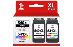 Palmtree Cartouche Encre 540 et 541 XL Compatibles avec Cartouche Canon 540 541 avec Canon PIXMA TS5150 TS5150 TS5100 MG3650s MG3650 MG3600 MG3350 MX395 MX475 MX535 541XL Couleur 540XL Noire