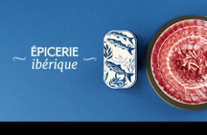 Produits gastronomiques : jambon ibérique, conserves de la mer