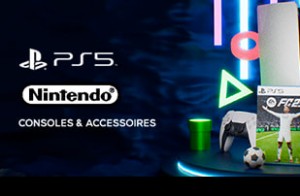 Consoles PS5, Nintendo… et accessoires