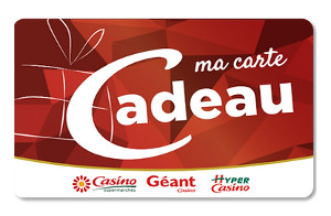 carte cadeau Casino