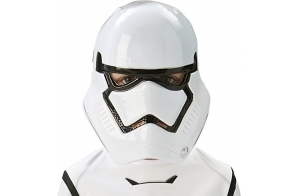 RUBIES - Star Wars Officiel - Masque Stormtrooper pour Enfants - Taille Unique - Accessoire pour Compléter le Déguisement - Masque en PVC Blanc et Noir avec Attache Élastique