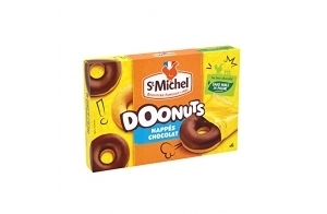 St Michel Doonuts, Nappés Chocolat, 6 Donuts, 180g